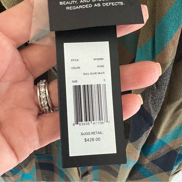 Marc by Marc Jacobs Olive & Blue Jacket Size 2 - Picture 9 of 9